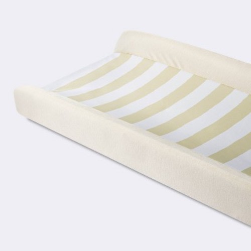 Wipeable Changing Pad Cover - Khaki Stripes - Cloud Island™