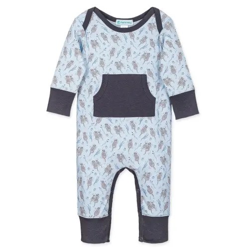 Kangaroo Romper - Otters on Baby Blue