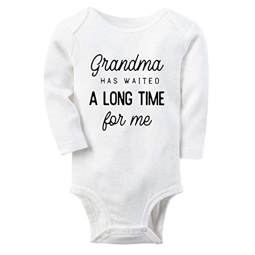 shlrzy Grandma baby announcement Newborn Baby Boy Clothes Funny Baby Bodysuits for Girls