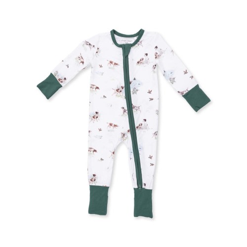 2-Way Zip Romper, Pointer Pups and Duck Buddies