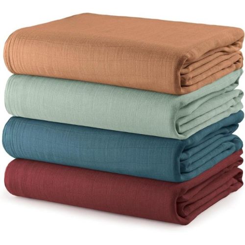 Muslin Swaddle Blankets Neutral Receiving Blanket for Boys and Girls by Comfy Cubs