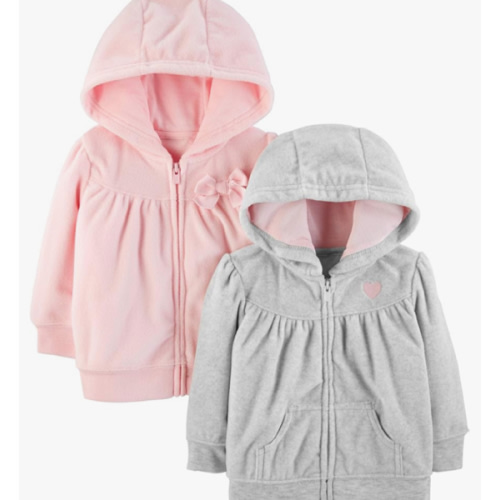 Simple Joys by Carter's girls 2-pack Full Zip Hoodies