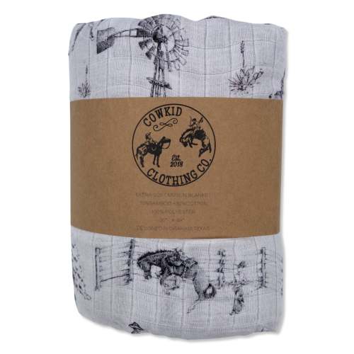 Heaven on Earth Bamboo Muslin/Minky Blanket – Cowkid Clothing Company
