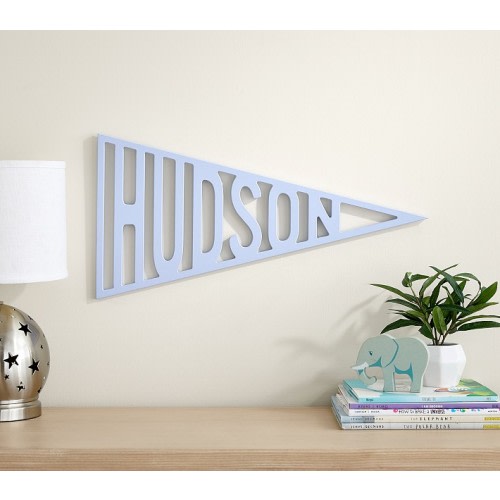 Personalized Wood Pennant