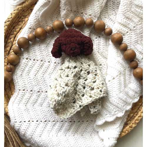 Crochet German shorthair pointer lovey, gsp lover gift, German shorthair pointer gift, puppy lovey, puppy blanket, puppy baby gift