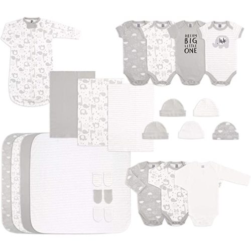 The Peanutshell Newborn Essentials Layette Gift Set for Baby Boys or Girls