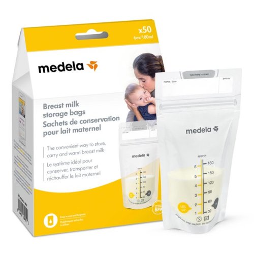 Medela Breast Milk Storage Bags - 6oz/180ml, 50 Count