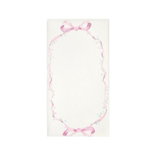 LoveShackFancy Bow Picture Perfect Organic Cotton Crib Fitted Sheet