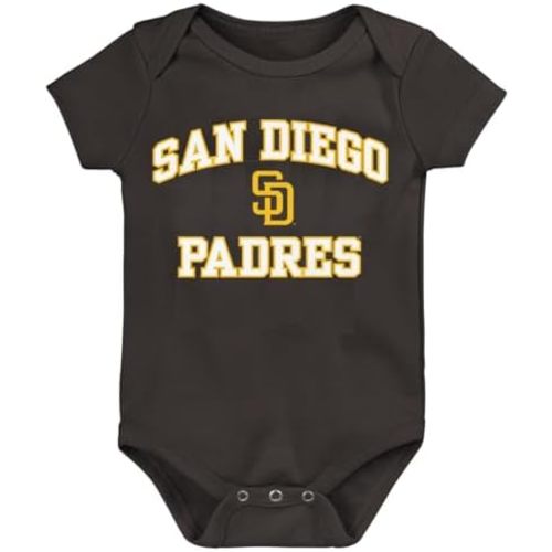 Outerstuff MLB Officially Licensed 0-24 Months City Headline Arch Logo Creeper Bodysuit Romper