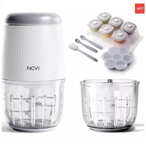 Baby Food Maker, NCVI Baby Food Processor Set, Ultra Delicate Grinding with 8 Bladeson NCVI