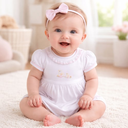 Vintage Duckie Pulltoy Bubble - Pink