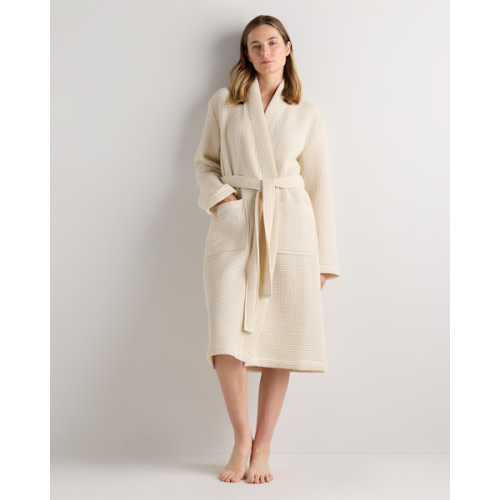 Organic Turkish Waffle Robe in Birch