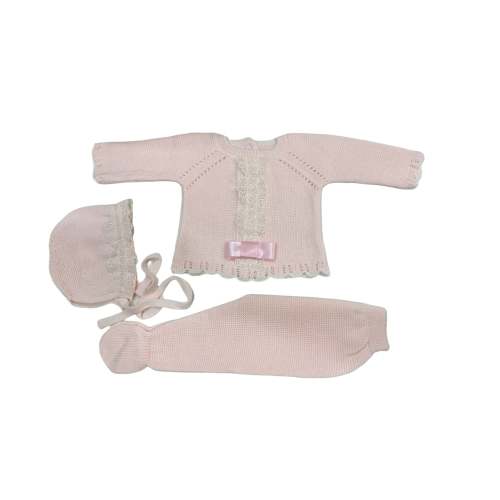Randalph Pink 3-piece Knitted Set