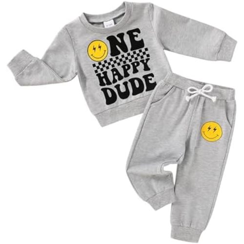 Toddler Baby Boy Clothes Fall Winter Outfits 1st 2nd 3rd Birthday Boy Outfit Sweatshirt Sweat Pants Set Sweatsuit