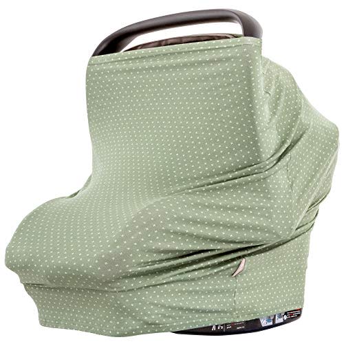 WeeSprout Car Seat Covers for Babies - Blocks Sunlight, Carseat Canopy Easily Slips On & Off, Fits All Baby Car Seats, Easy to View Baby, 9-in-1 Additional Uses, Ultra-Soft & Breathable Fabric