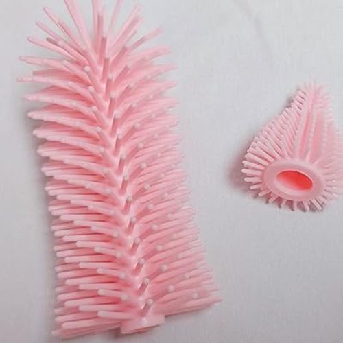 Baby Bottle Cleaner Replacement Bottle Brush Heads for Electric Bottle Brush Cleaner, 2 Pack with Baby Bottle Brush and Nipple Brush, Suitable for Most of Silicone Bottle Brushes,Pink