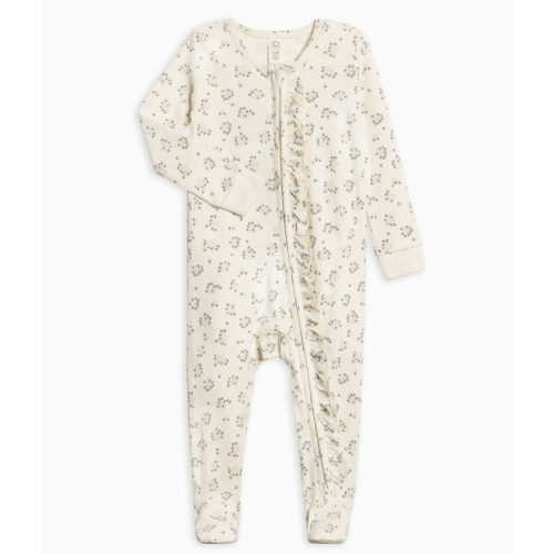 Neve Ruffle Zipper Footie