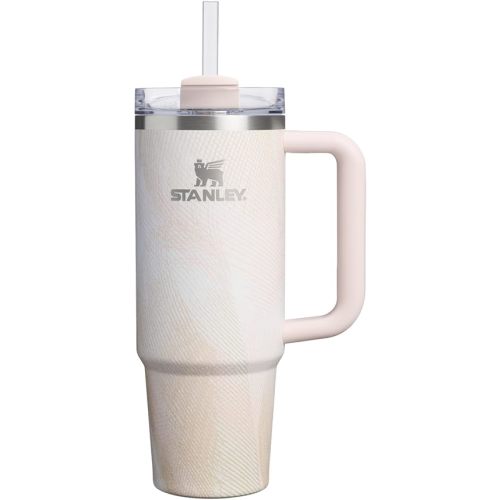 STANLEY Quencher H2.0 Tumbler with Handle and Straw 30 oz | Flowstate 3-Position Lid | Cup Holder Compatible for Travel | Insulated Stainless Steel Cup | BPA-Free | Sahara Plume