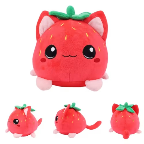 adorable strawberry cat plush soft stuffed toy cute - Temu