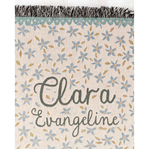 Floral Name Blanket