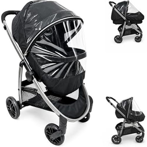 Rain Cover for Graco Modes Pramette, Modes Nest, and Modes Element by SASHA'S - Zipper Access, Ventilation Holes, High Performance Weather Shield (Stroller Not Included)