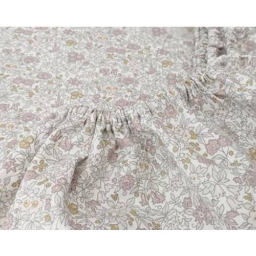 Liberty London Fitted Crib Sheet: Powder Pink Floral Cotton - Etsy