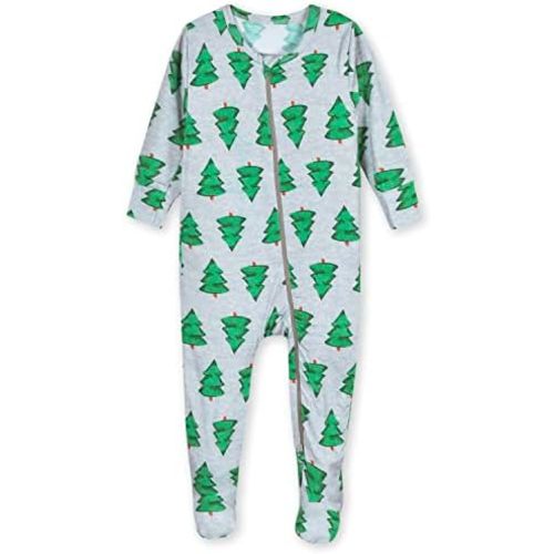 Gerber Baby Girls' Toddler Buttery-Soft Snug Fit Footed Pajamas with Viscose Made with Eucalyptus