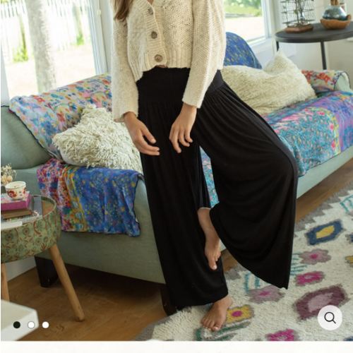 Make A Move "ButterSoft" Knit Palazzo Pants - Black – Natural Life
