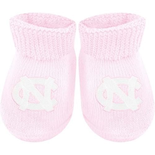 Creative Knitwear College Baby Bootie Sock - Team Logo, Multiple Colors, for Boys & Girls (Newborn - 6 Months)