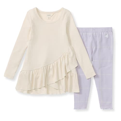 Burt's Bees Baby Baby Girls Top and Pant Set, Tunic and Leggings Bundle, 100% Organic Cotton