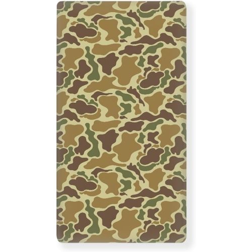 Vintage Camo Green Fitted Crib Sheet Camouflage Retro Brown Army Standard Crib Mattress Fitted Sheet Baby Toddler Bed Mattress Sheets for Boys 28"x52"