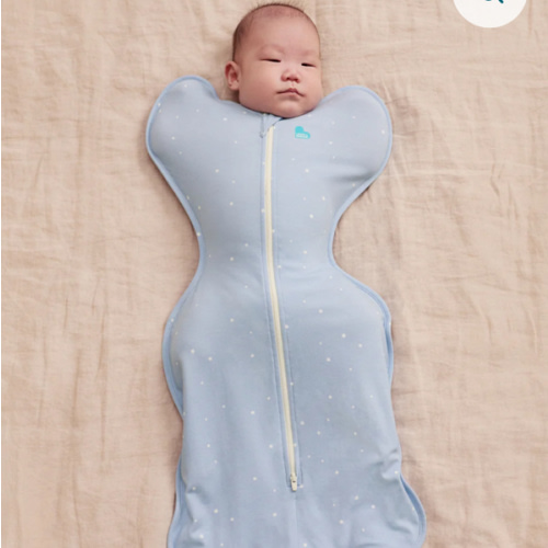 Swaddle Up™ 1.0 TOG Cotton Powder Blue Twinkle