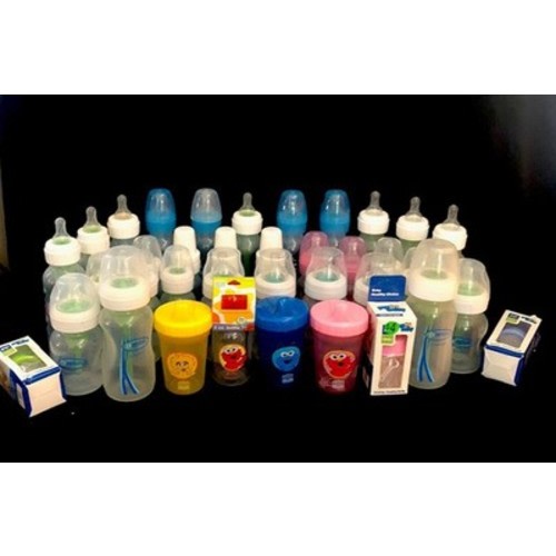 35 (Or Around There) Plastic Baby Bottles And A Few Sesame Street Sippy Cups