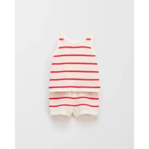 Target Baby Organic Cotton Baby Crochet Top and Short 2 Piece Set - Kmart