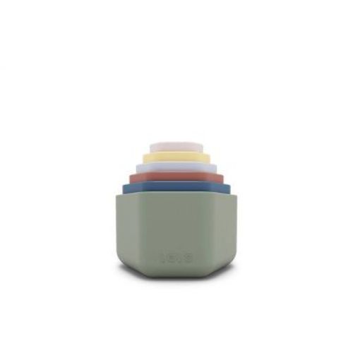 Lalo 6pc Silicone Stacking Cups Bath Toy
