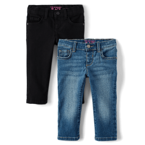 Baby And Toddler Girls Skinny Jeans 2-Pack - Multi