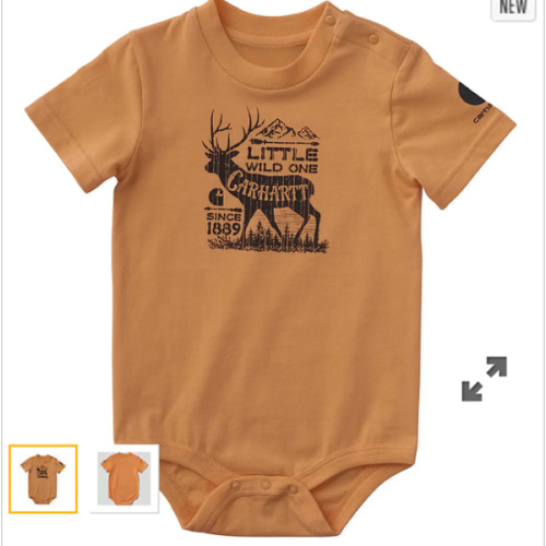 Boys' Short Sleeve Deer Bodysuit (Baby) | Kids' Spring Essentials | Carhartt