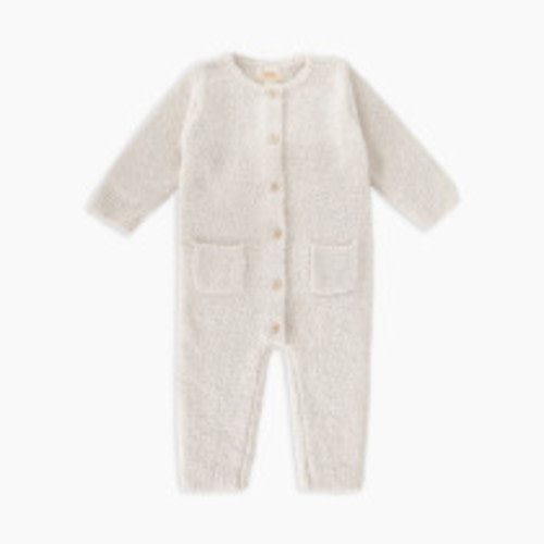 7AM Enfant Long Sleeved Romper - Ecru, 3-6 M