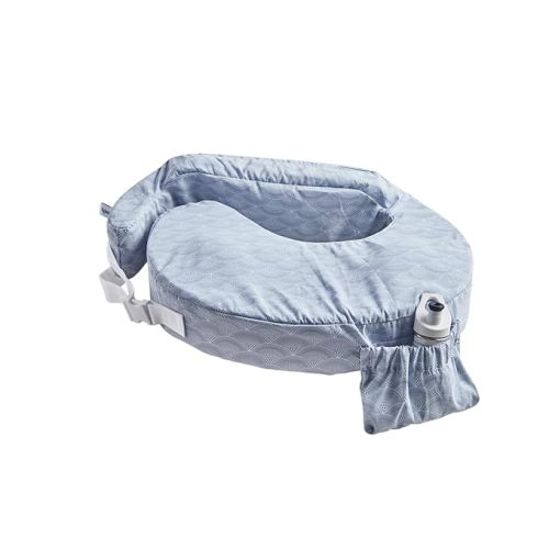 My Brest Friend Inflatable Travel Nursing Pillow for Breastfeeding, Bottlefeeding & Posture Support with Slipcover, Horizon