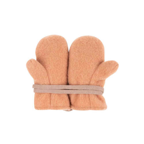 Baby Merino Fleece Mittens - soft caramel – Baby in Merino
