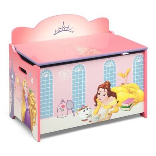 Delta Children Disney Princess Toy Box with Slow-Close Lid