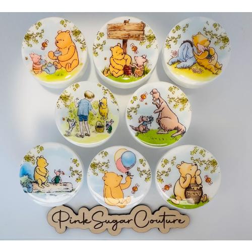 WINNIE THE POOH knobs drawer pulls Classic Version M2M bedding Kids Nursery room decor art ... so cute!