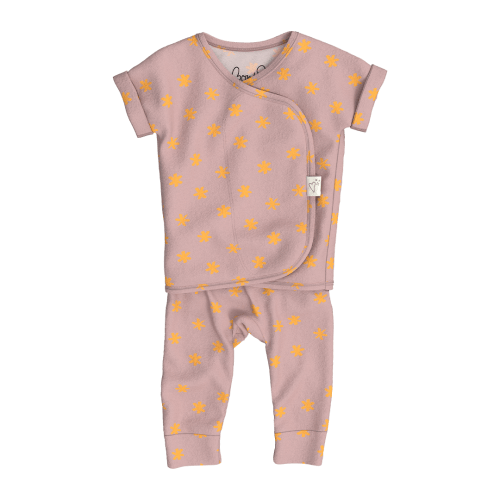 Footless Short Sleeve - Galaxy Gleam – Bonsie Skin to Skin Babywear
