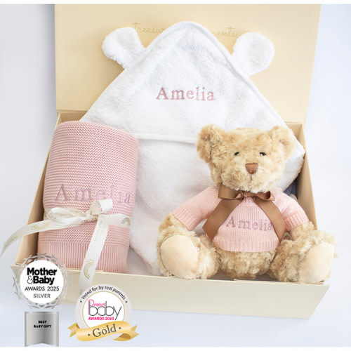 Welcome Little One Gift Set, Rose - The Baby Gifting Company | Maisonette
