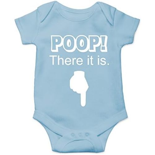 CBTwear Poop! There It Is Baby Bodysuit Funny Infant Boy Girl Outfit Cute Unisex Comfy Humor Romper