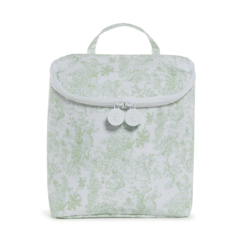 Take Away Bottle Bag - Bunny Toile Green