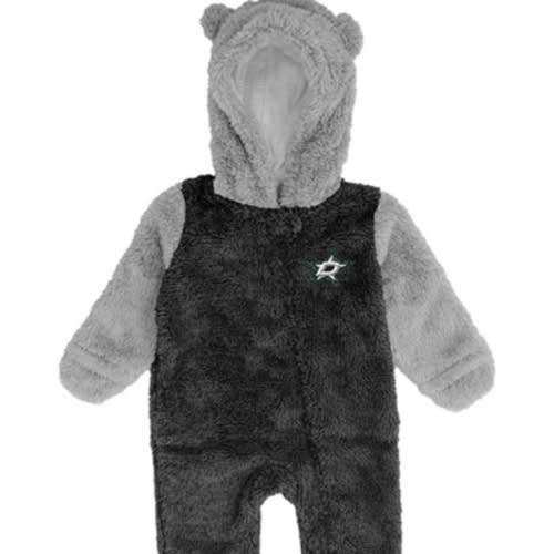 Dallas Stars GREY Baby Game Nap Romper Pajamas - 133413645
