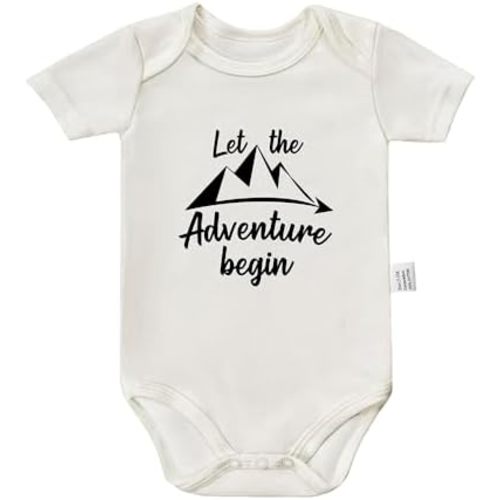 Let the Adventure Begin Bodysuits, Baby Boy Going Home Outfit Newborn, Cool Infant Fashion Outfits 0-24 Month