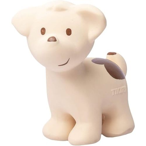 Puppy Organic Natural Rubber Rattle, Teether & Bath Toy