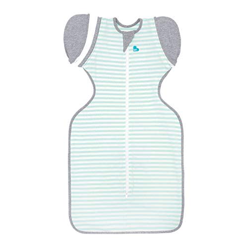Love to Dream Swaddle UP Transition Bag, Mint, Medium, 13-19 lbs, Patented Zip-Off Wings, Gently Help Baby Safely Transition from Being swaddled to arms Free Before Rolling Over